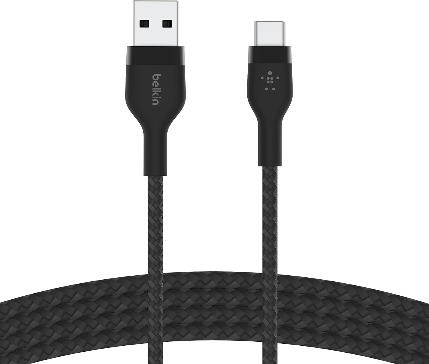 FlexCore Braided USB C to USB A Fast Charging Cable (6.6ft) – USB-IF Certified, Ultra Durable & Tangle-Free Charger Cord for iPhone 16, iPad Pro, Galaxy S25, Switch 2, Pixel & More
