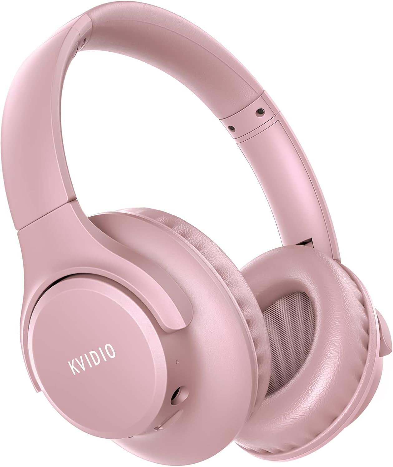 KVIDIO Over-Ear Bluetooth Headphones – Active Noise Cancelling, 70H Playtime, HiFi Stereo Sound, Deep Bass, Foldable Wireless Headset with Mic for Travel, Work & Study